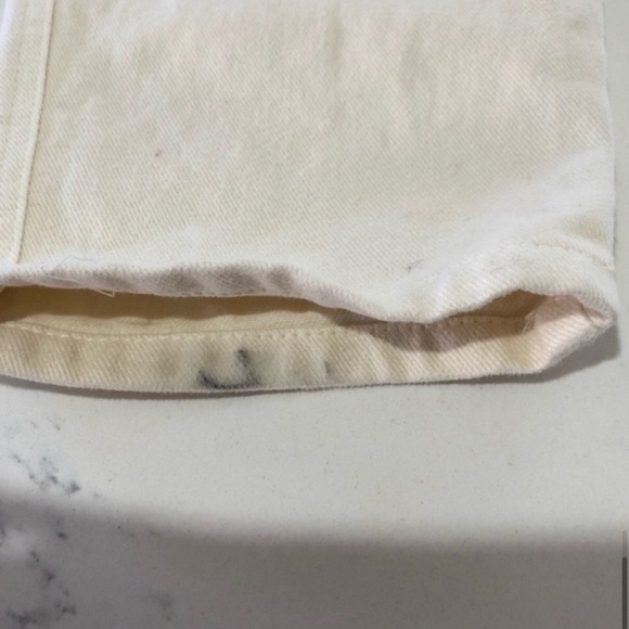 Zena Jean Cream High-Waisted Wide-Leg jeans - Picture 12 of 15